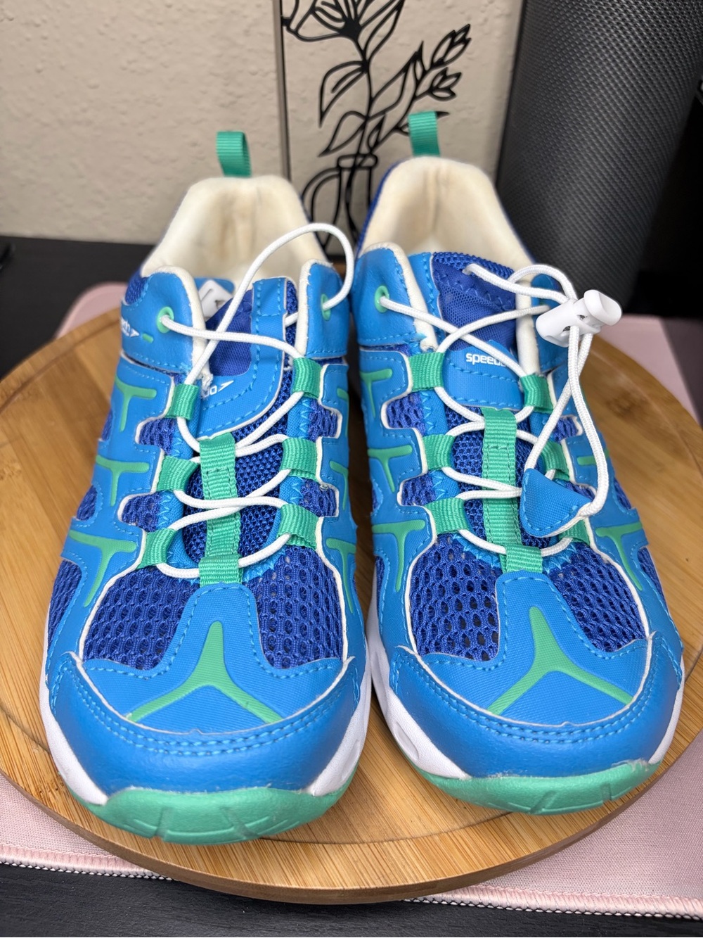 Kids Blue & Teal Athletic Sneakers - Breathable Lace-Free Design